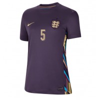 Camiseta Inglaterra John Stones #5 Segunda Equipación Replica Eurocopa 2024 para mujer mangas cortas